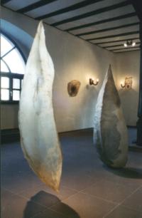 'Resting + Moved', Raw Leather 1997, Collection of  comtemporary Art at German Leather Museum Offenbach